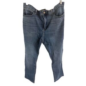 LEE WOMENS JEANS SIZE 16‎ SHORT STRAIGHT LEG MID RISE MEDIUM WASH SLIM FIT